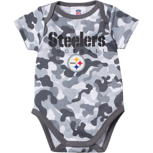 Gerber Baby Boys Pittsburgh Steelers Camo Bodysuit Size 6/12 Months