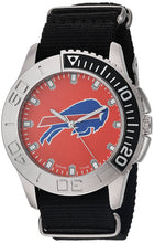 Game Time Men's 'Starter'  Metal and Nylon Quartz Analog  Watch, Color:Black (Model: NFL-STA-BUF)