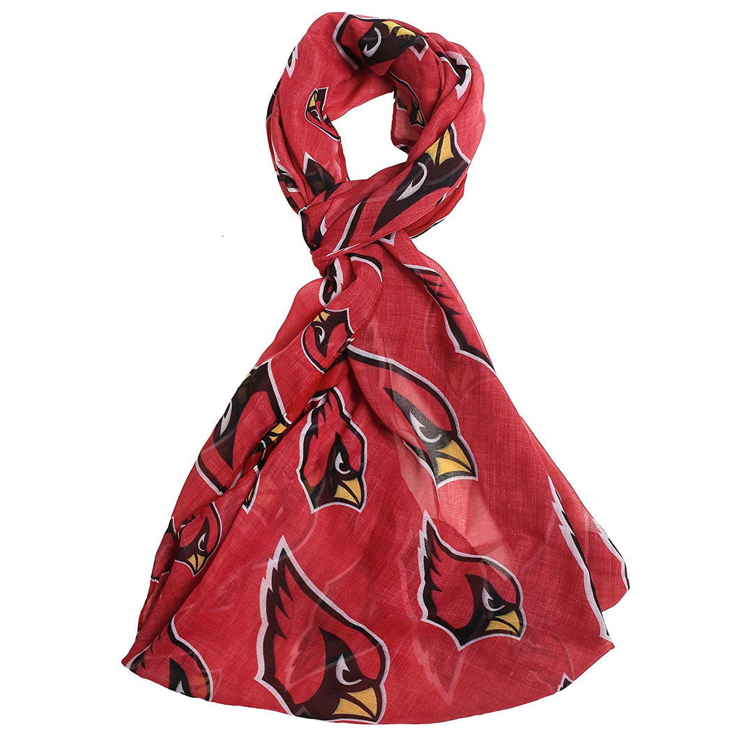 NFL Arizona Cardinals Team Logo Infinity Scarf, Red