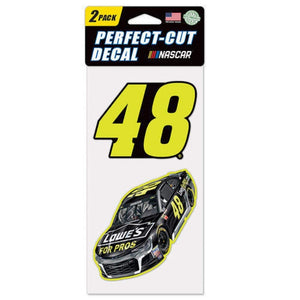 NASCAR Jimmie Johnson Perfect Cut Decal (Set of 2), 4" x 4"